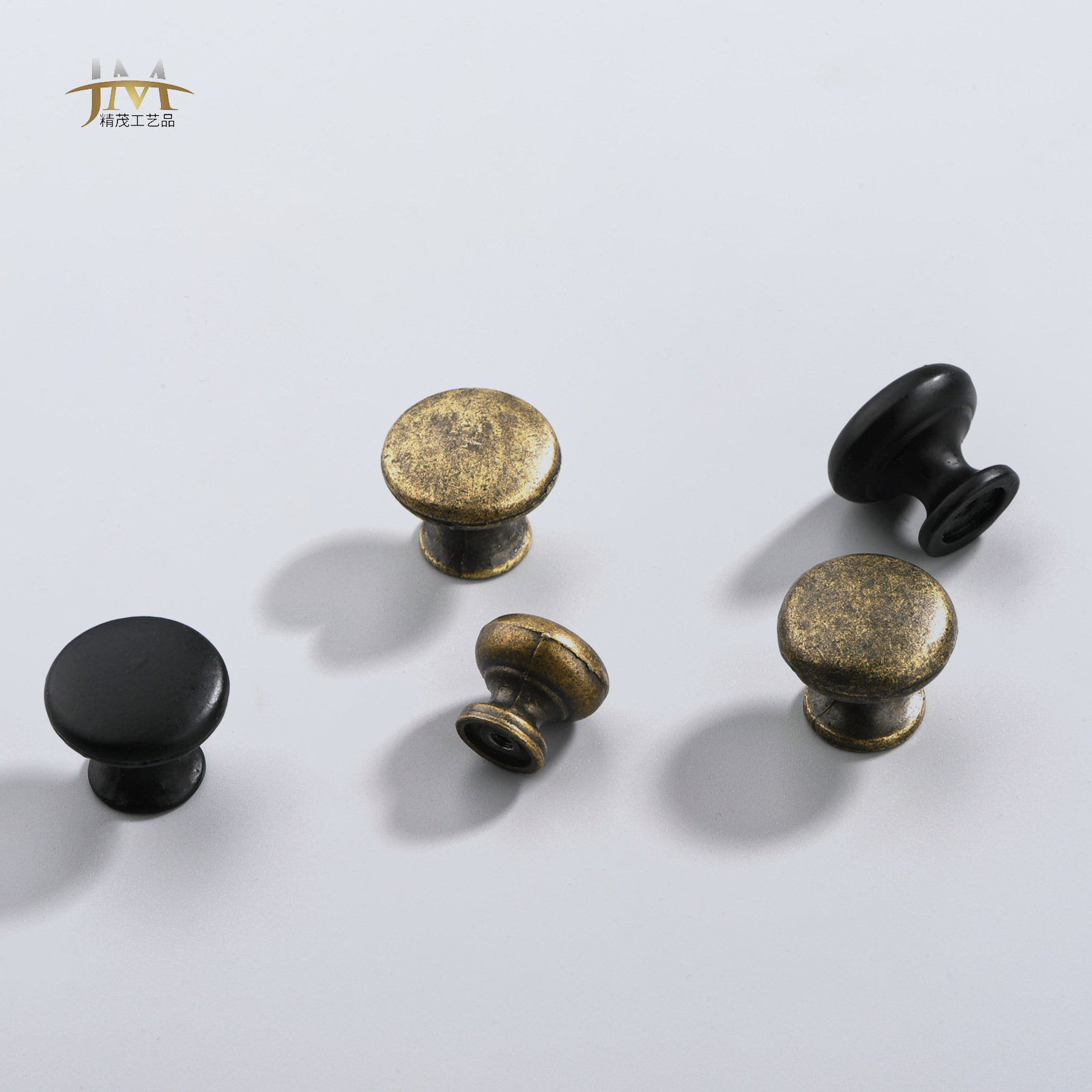 Jingmao Hardware's new European-style home decoration single-hole spray paint in black is suitable for drawer pull rings and cabinet door handles Specification drawing