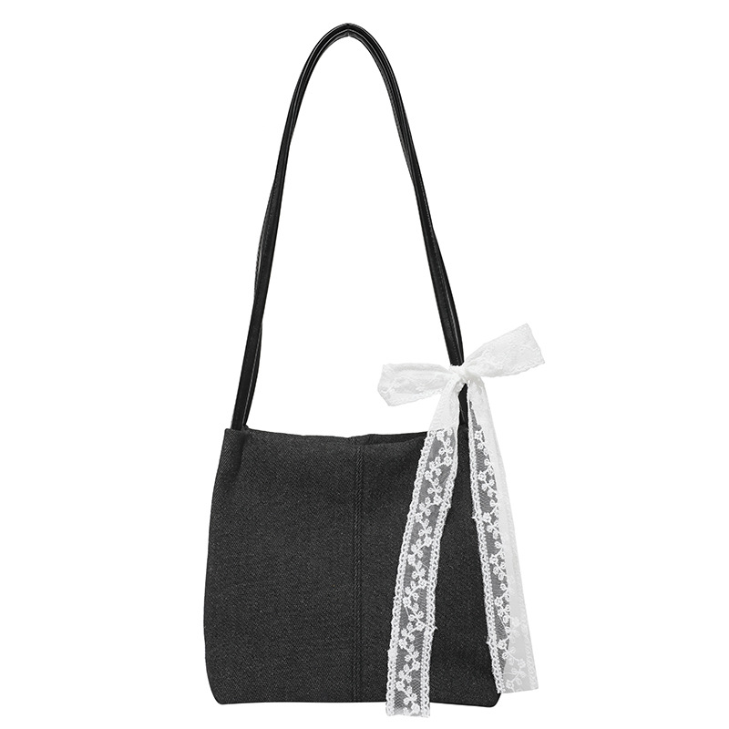 Casual commuting large-capacity denim bag for women 2025 new style stylish and versatile shoulder bag with a relaxed tote bag Item Picture