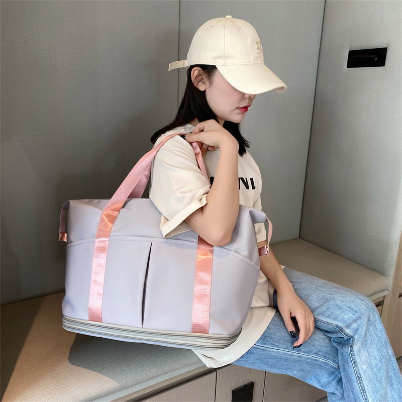 Wholesale of new travel bags, large-capacity women's hand-held business trip storage bags, portable maternity sports and fitness bags, and luggage bags Specification drawing