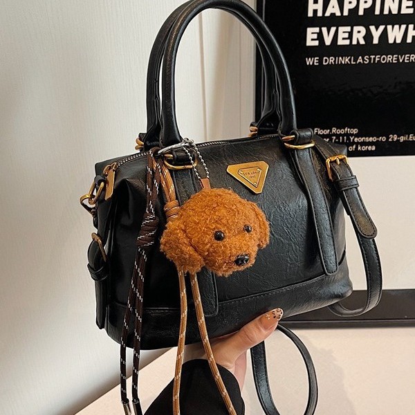Winter Maillard retro hand-held bowling bag for women 2024 new style fashionable pillow bag Versatile crossbody bag full figure