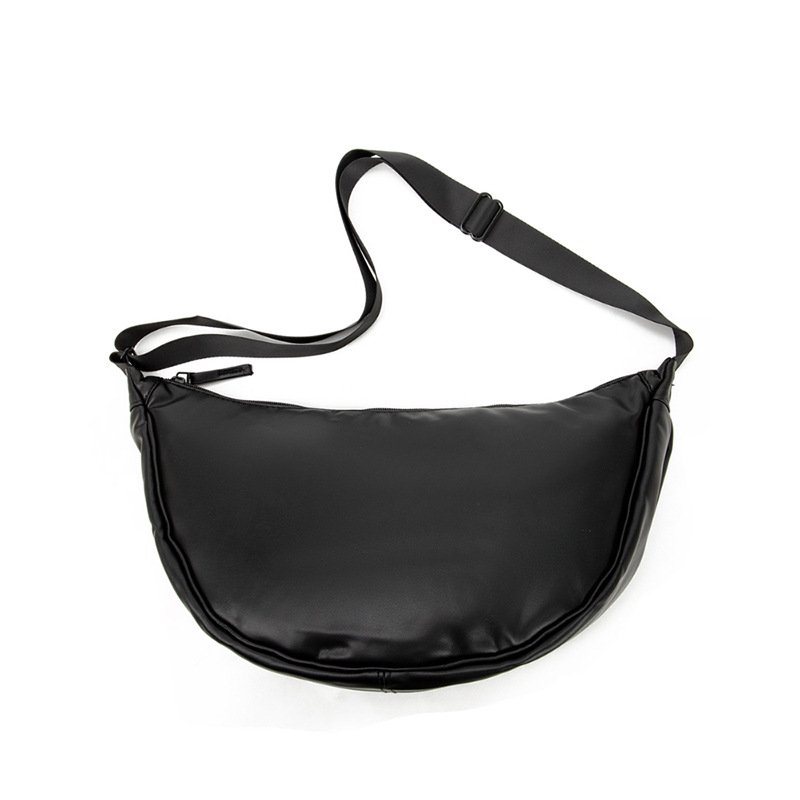 A versatile and fashionable soft dumpling bag made of PU, a niche crossbody bag, a casual and ultra-light bestseller for women, a single-shoulder bag for 2024 new style Item Picture