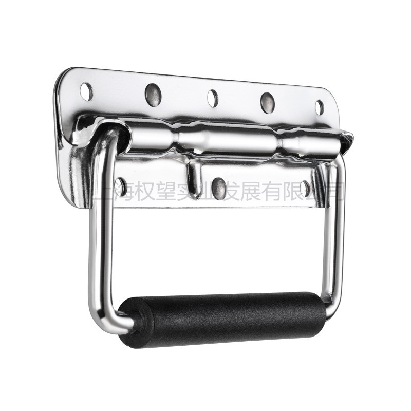 304 stainless steel spring handle prop box tool aluminum box handle movable handle spring folding industrial handle Item Picture