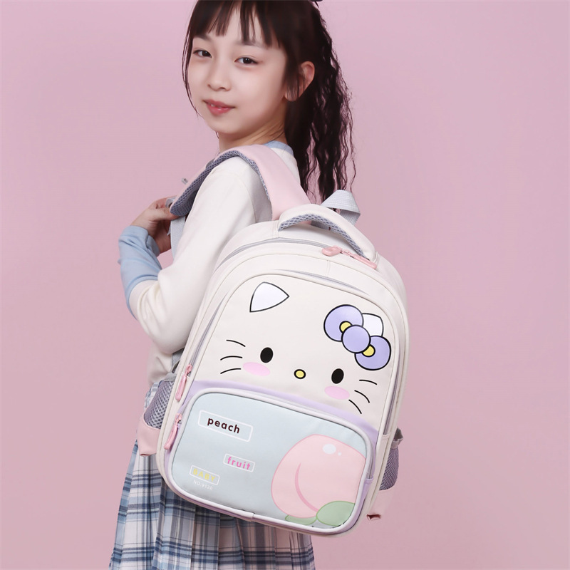 Children's backpack cartoon schoolbag, new high appearance level cute backpack for first and second grades of primary school, senior class of kindergarten Specification drawing