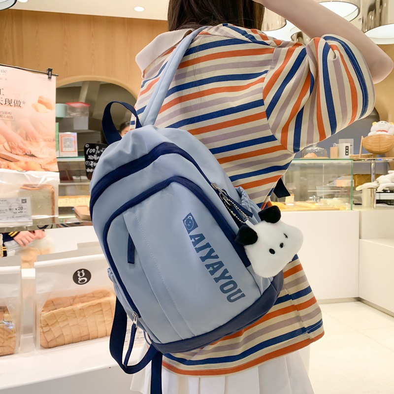 Mini small backpack for girls, light and compact travel and leisure small schoolbag, waterproof for junior high school classes details Picture