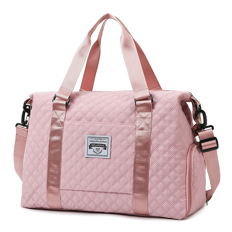 Customized fitness bags for women, dry and wet separation with logo printing, training bags, large-capacity crossbody bags for childbirth, yoga exercise bags Item Picture