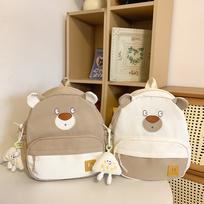 Cute backpack, cartoon college student backpack, Japanese-style funny mini schoolbag, new outdoor backpack for high school and junior high school full figure