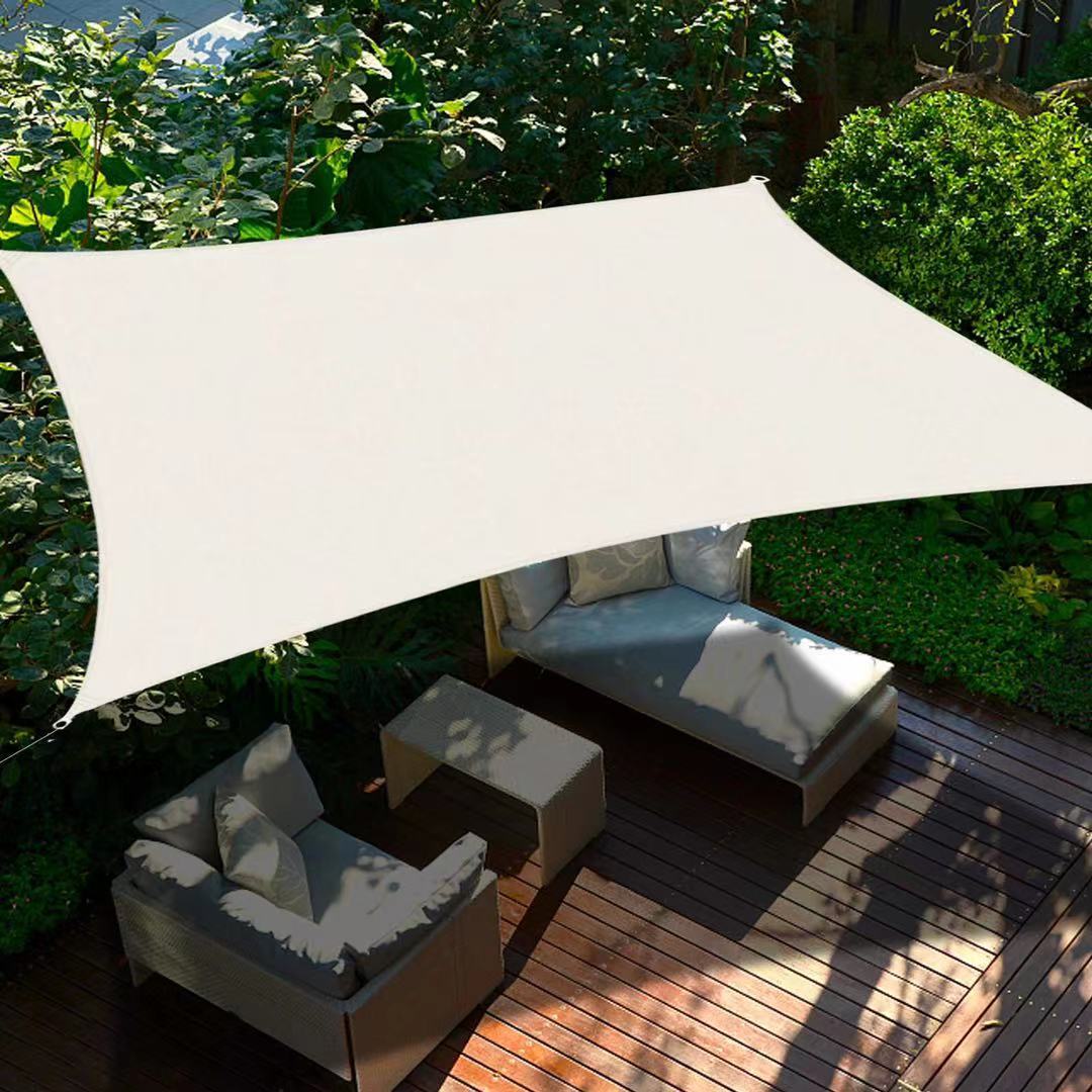 Cross-border e-commerce Amazon 2x3m square arc-shaped outdoor park courtyard polyester waterproof sunshade sail full figure