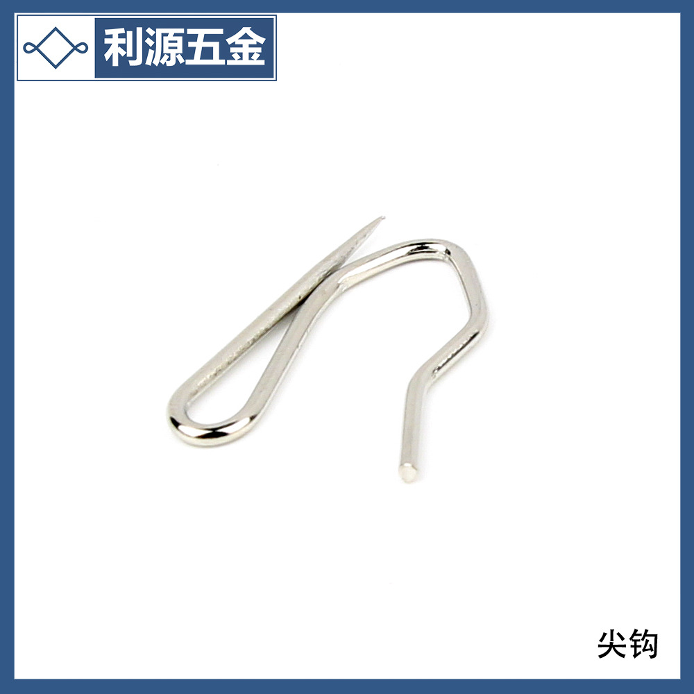 Source Head manufacturer's home curtain hanging rings, iron rings with pointed hooks, curtain iron sheet rings with ear rings, hanging rings details Picture