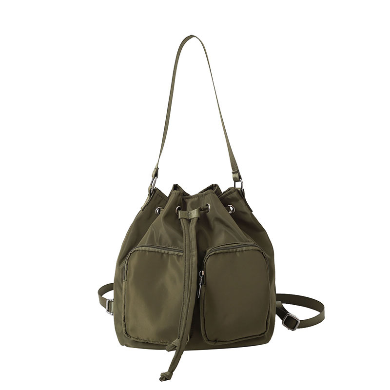 New trendy, simple and versatile women's bags, single-shoulder student bags for women 2025, commuter and casual, double-shoulder bucket bags wholesale Item Picture