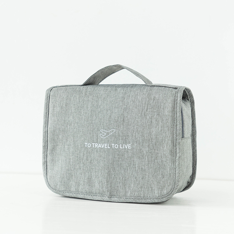 Nordic minimalist style toiletry bag gift manufacturer quickly customizes Logo Oxford fabric quality hook toiletry bags wholesale Item Picture