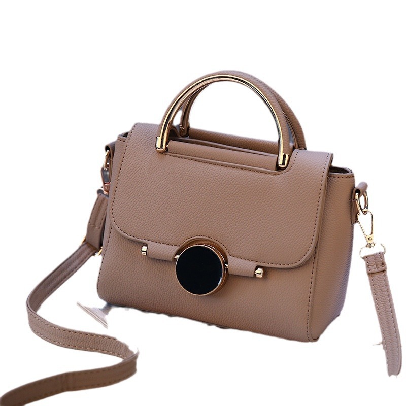 Versatile women's bag 2024 New style fashionable round lock hand-held small bag, Korean style sweet single-shoulder crossbody bag, one-piece consignment Item Picture