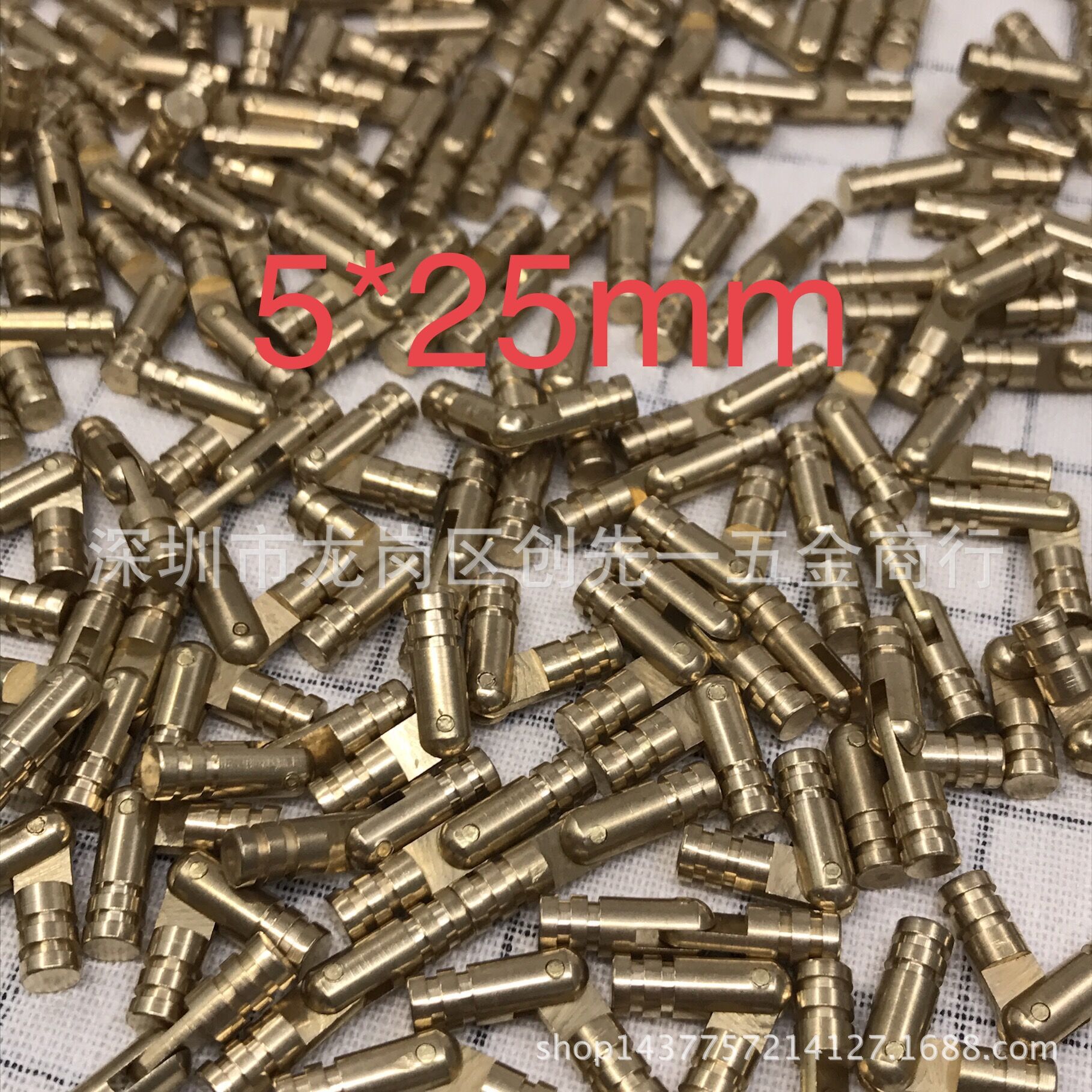 Brass cylindrical hinge, cylindrical hinge, gift box hinge Specification drawing