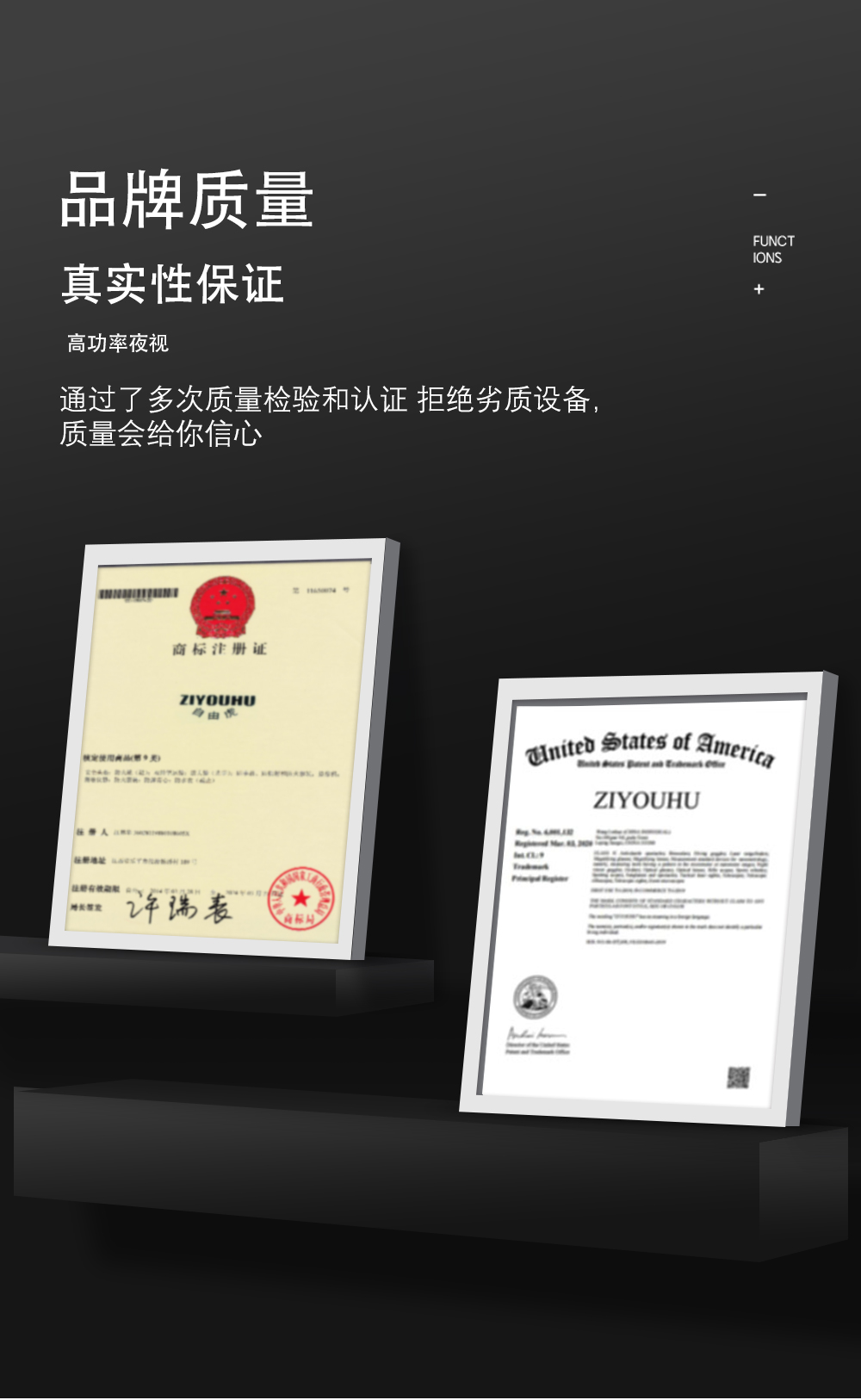 夜视仪头戴微光双筒户外战术装备全黑高清红外数码夜视望远镜双目 pic 8