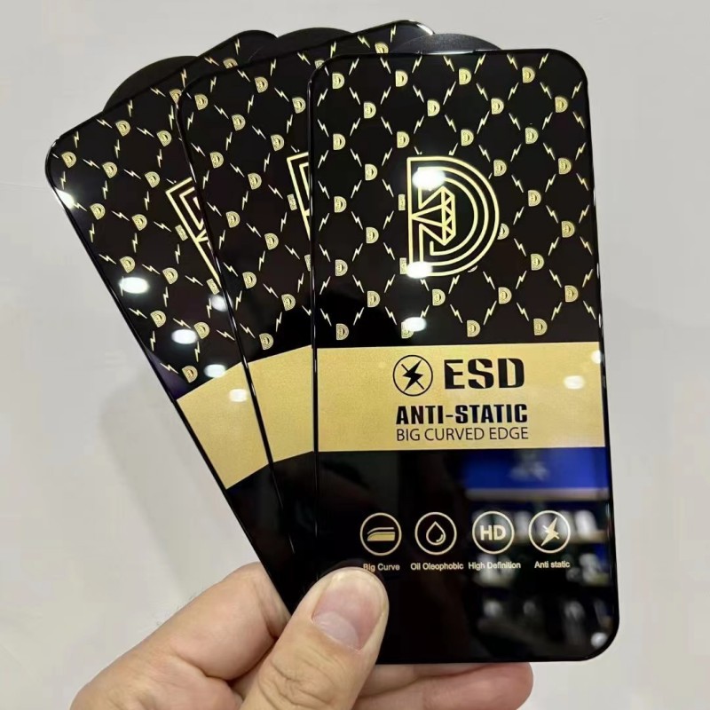 Suitable for iPhone 13 phone film 15Pro glass large arc electroplating ESD anti-static iPhone14 full-screen tempered film Application Scenario