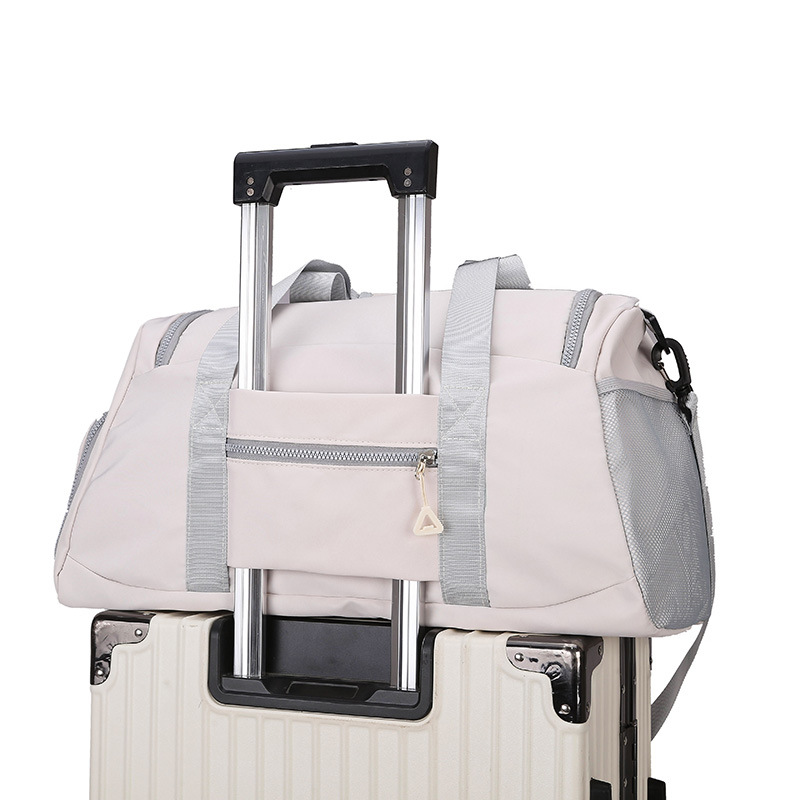 Logo-printable hand-held yoga and fitness bag, dry and wet separation shoe compartment, swimming bag, large-capacity luggage storage bag for business trips details Picture
