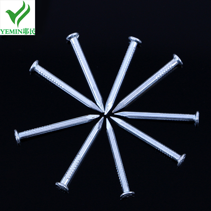 Factory-price wholesale of white iron nails, galvanized cement nails, 30mm multi-specification steel nails, strength cement wall steel nails details Picture