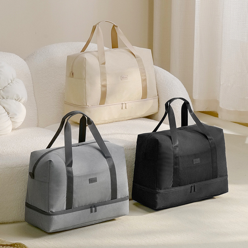 Travel dry and wet separation storage bag, multi-functional large shoe compartment, toiletries bag, high appearance level yoga and fitness exercise bag Application Scenario