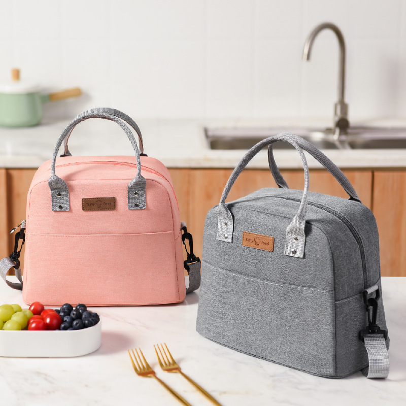 Runhui Oxford Cloth Lunch bags, outdoor ice packs, thickened hand-held insulated bags, student meal bags, lunch boxes for work Specification drawing