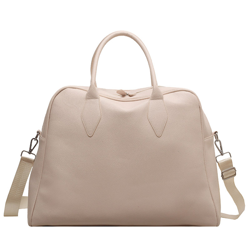 A new, fashionable and stylish solid-color Boston yoga fitness bag with a simple, large-capacity, lightweight and stylish Korean style Item Picture