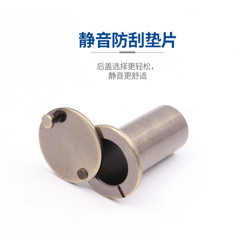 Anti-theft door peephole, household entrance high-definition door mirror, door hardware wholesale, metal sheep eye, thickened stainless steel peephole Specification drawing