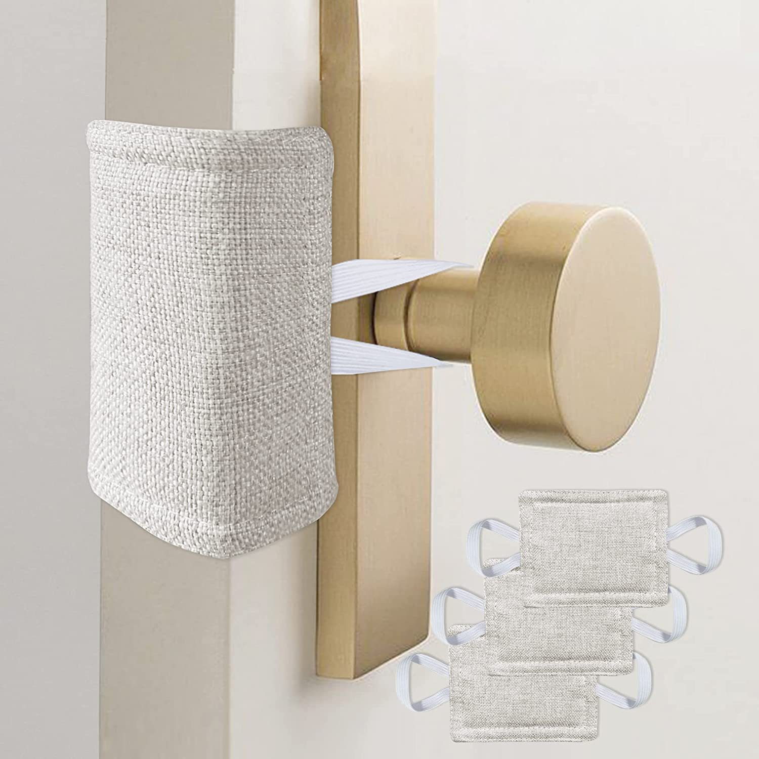 Door muffler, door cover, door closing pad, kindergarten door muffler, door latch cover, silent door pad, no need for drilling, no marks Specification drawing
