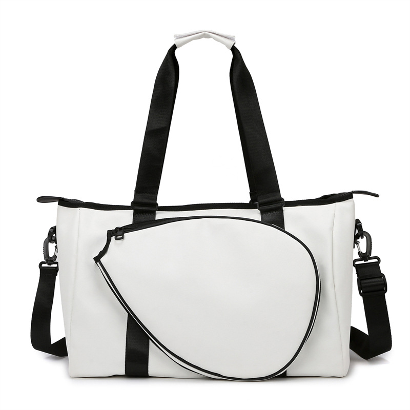 Badminton racket bag, large-capacity women's crossbody sportswear, tennis bag, dry and wet separated hand-held sports and fitness bag Item Picture