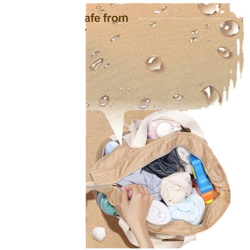In-stock Amazon best-selling waterproof and sand-proof beach bag, women's handbag, travel, swimming, shopping and carrying tote bag Specification drawing