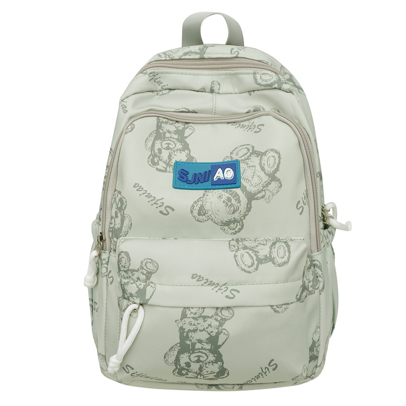 Japanese-style lazy schoolbag, cartoon high appearance level backpack, fashionable backpack, simple female college student travel and study bag Item Picture