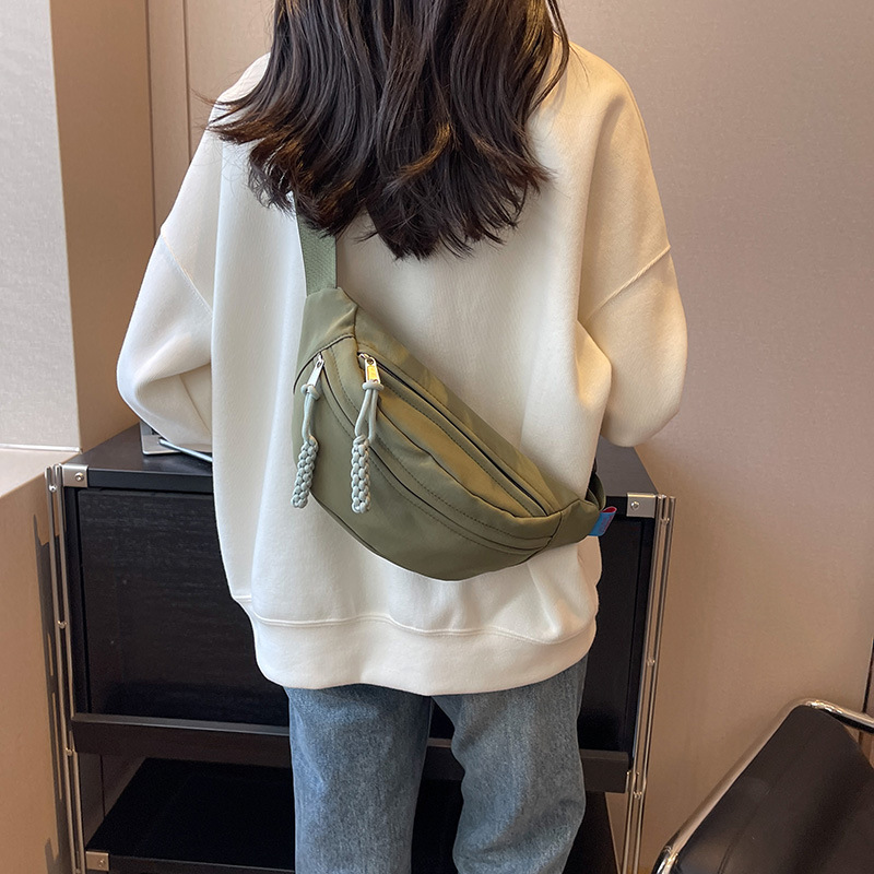 New student sports single-shoulder crossbody bag for men and women, simple and versatile ins couple outdoor travel backpack Specification drawing