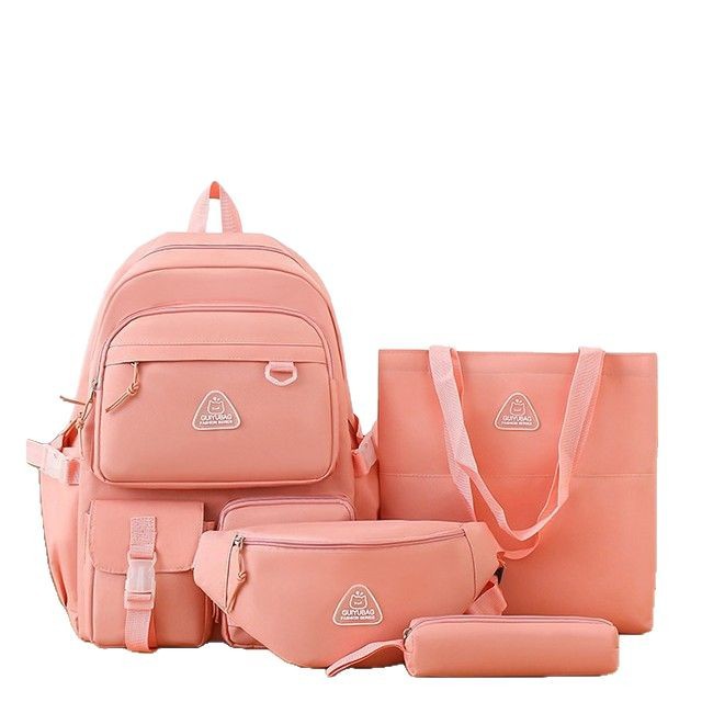 A new versatile student backpack for outdoor sports and travel, a three-piece set of multi-functional schoolbag with large capacity Item Picture