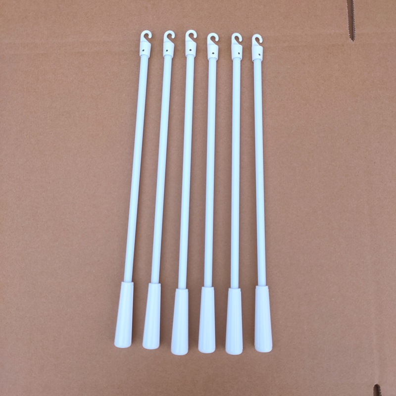 Cross-border 17-inch (43CM) fiberglass rotating louver rod, pull rod, dimming rod with hook handle Specification drawing