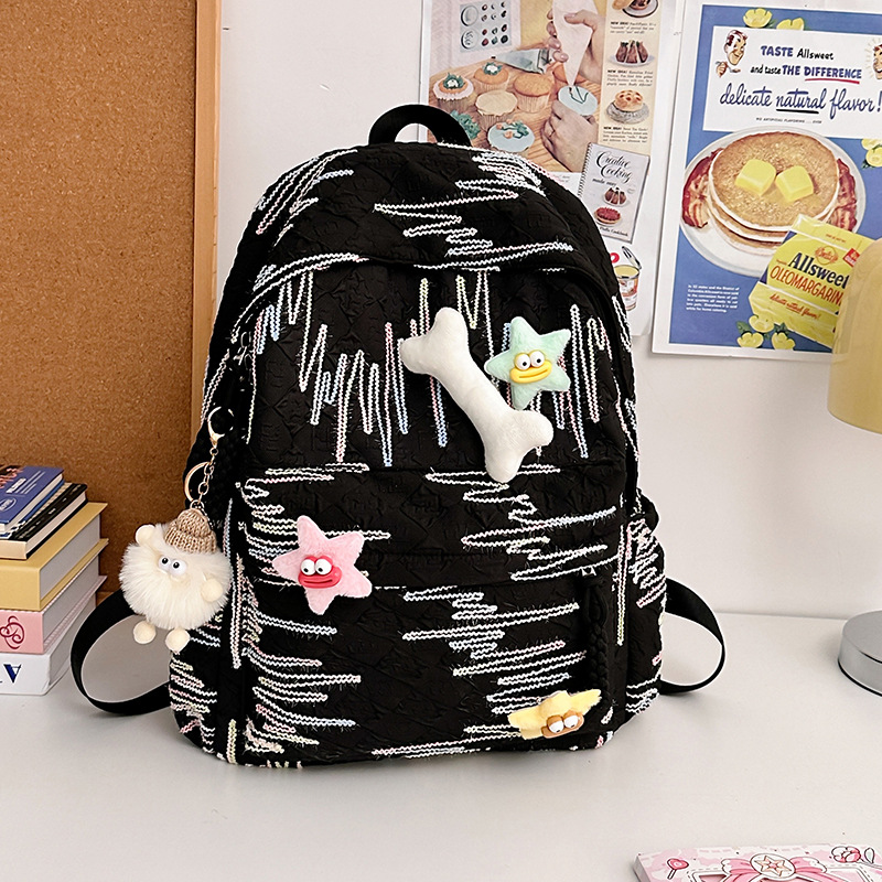 Cute schoolbags for primary school students, girls' backpacks, new casual and cute large-capacity backpacks, and study bags for grades one and two details Picture