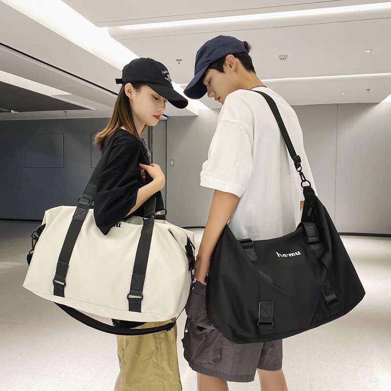 Korean-style trendy and lightweight swimming fitness bag, couple style single-shoulder crossbody sports storage bag, short business trip travel bag full figure