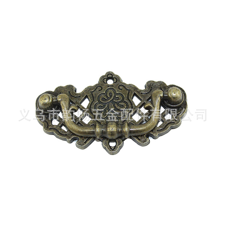 Furniture hardware antique handles, drawer handles, cabinet handles, small handles, alloy handles, 67*38MM Application Scenario