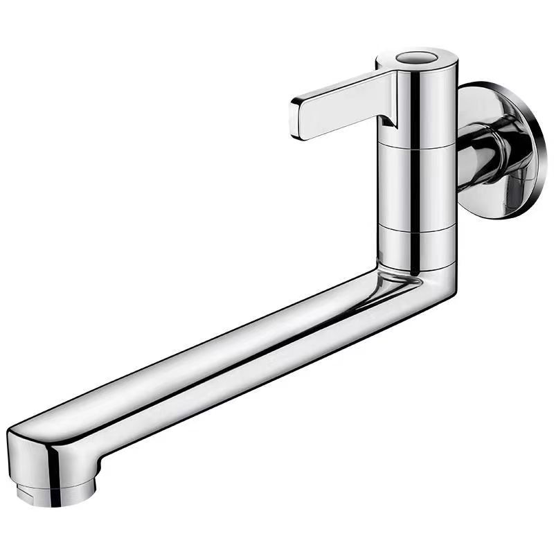 All-copper extended kitchen faucet, single cooling, 4-minute rotating extension, balcony mop sink, sink, mop sink, built-in wall type Item Picture