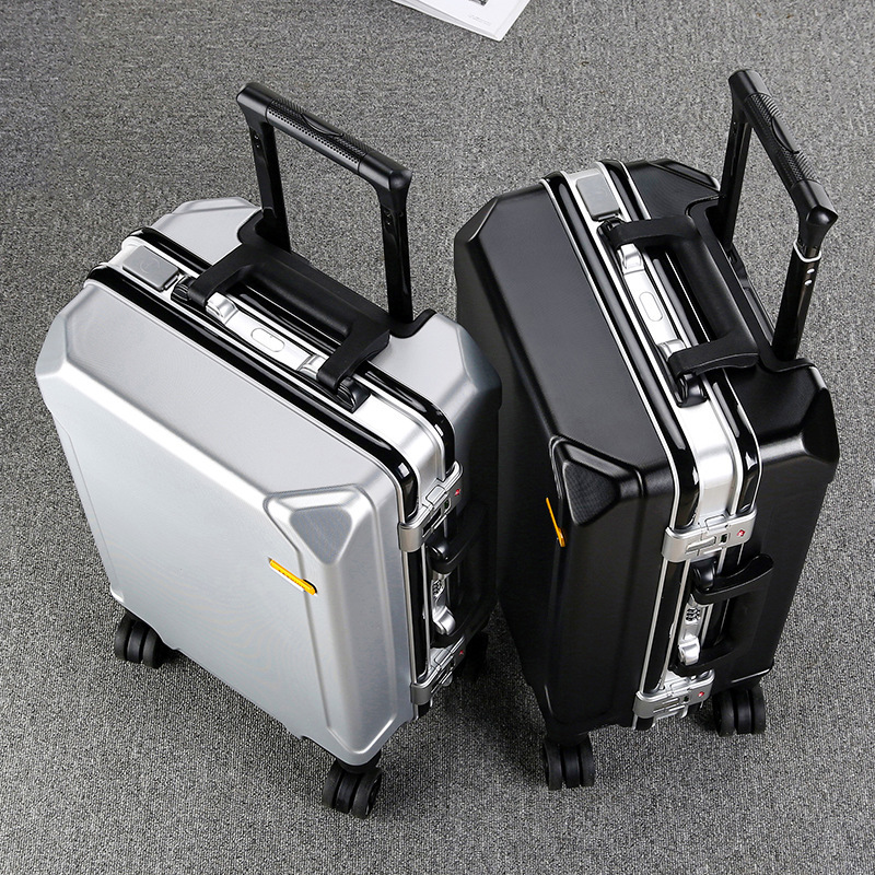 Aluminum frame trolley case, 24-inch men's and women's swivel wheel travel case, 28-inch fashionable large-capacity combination case, student suitcase Specification drawing