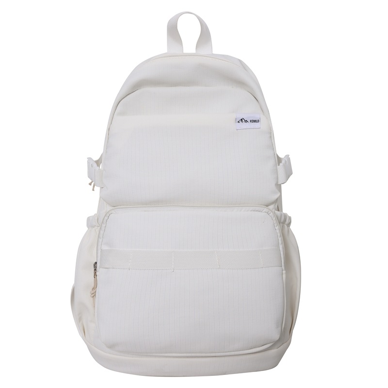 Male schoolbag, Korean version of high school Central Injuku ulzzang, large capacity solid color backpack for college students, couple computer backpack Item Picture