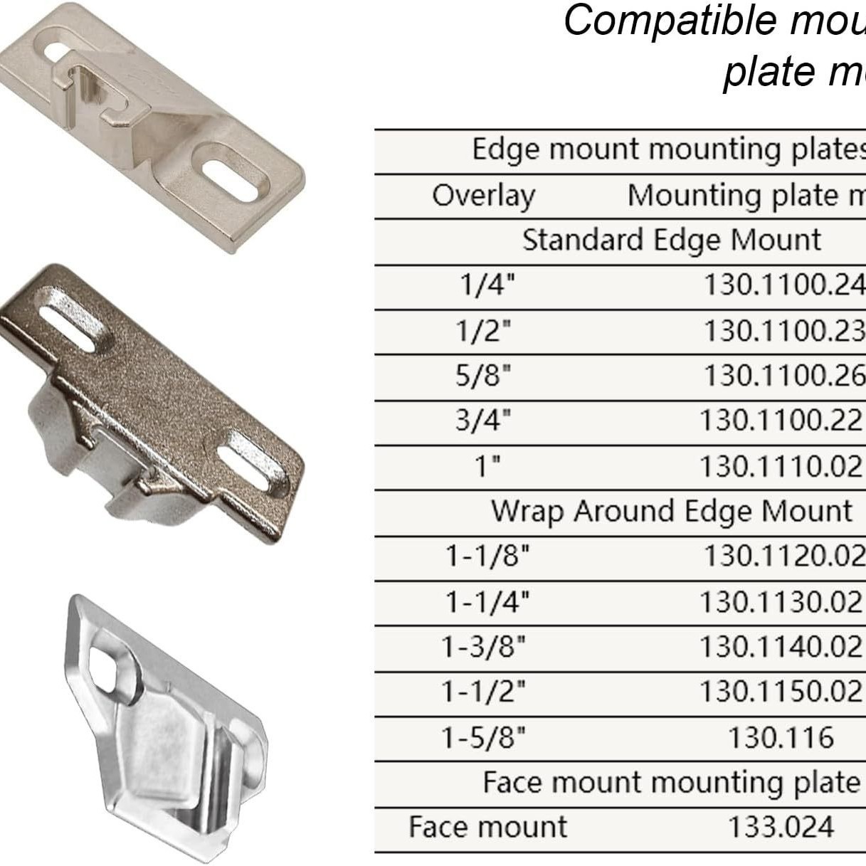 Replace Blum 110-degree spiral compact 33 hinges, 8 packs, cabinet door hinges details Picture
