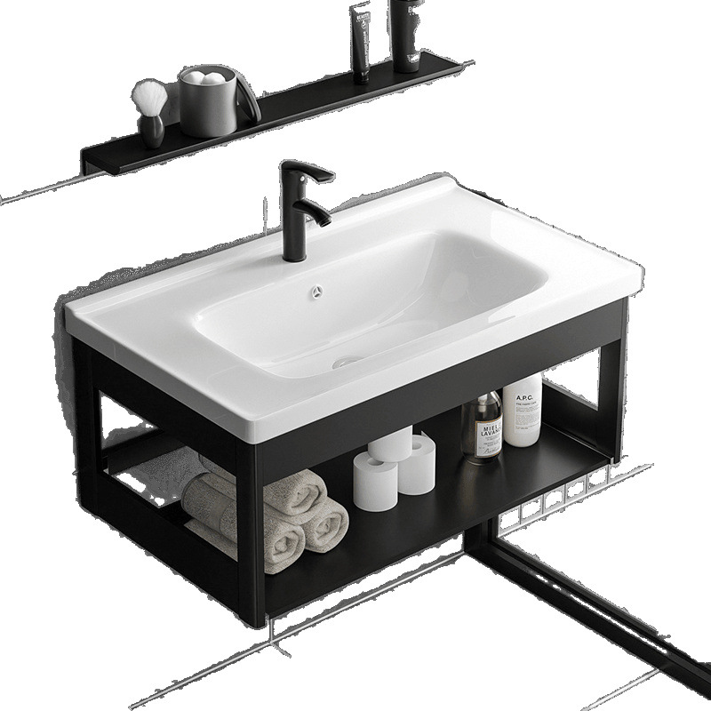 Wall-mounted washbasin, bathroom, balcony, washbasin, sink, simple small-sized household wall-mounted ceramic washbasin Item Picture