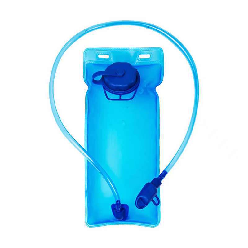 Cross-border 2L cycling bag water bag, folding sports water bag, bicycle water bag, outdoor mountain climbing EVA water bag with straw details Picture
