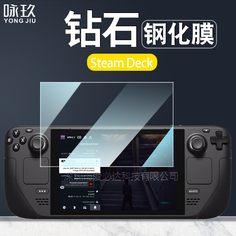 Suitable for Steam Deck OLED game console tempered film and Steam Deck screen purple light glass film full figure