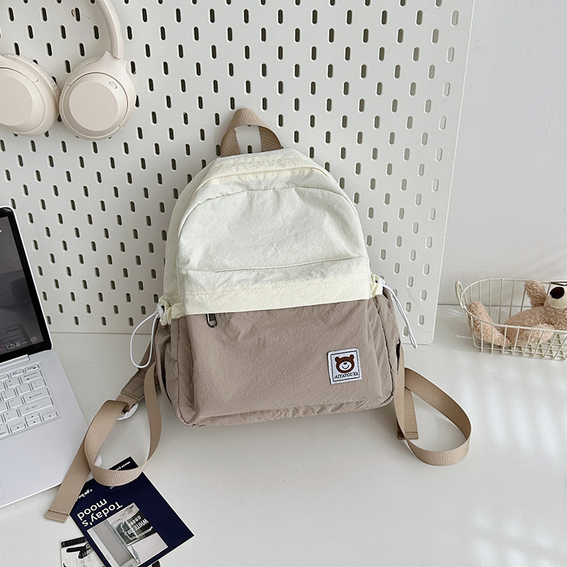 New school bag for primary school students, children's spring outing backpack, girls' outdoor lightweight travel backpack, large-capacity study tour bag Specification drawing