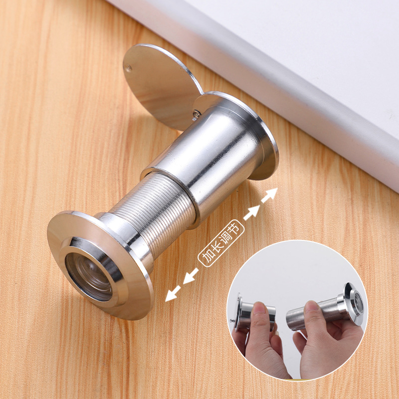 Fireproof door, high-definition peephole, bedroom adjustable, 14-tube, 26-tube wide-angle anti-picking, covered anti-theft door, thickened peephole Specification drawing