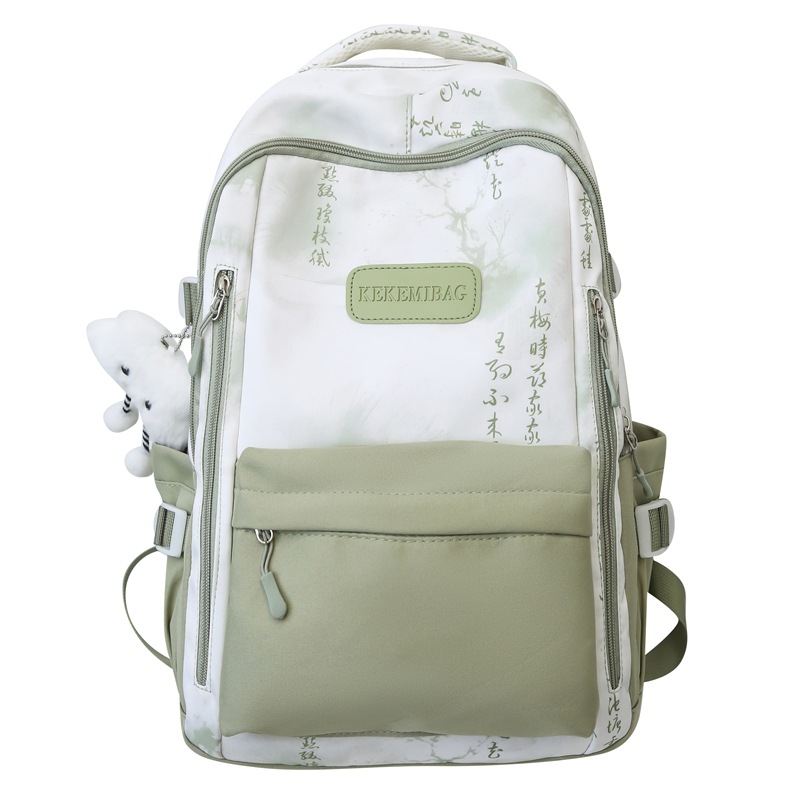 New Chinese-style schoolbag, retro Chinese style, large capacity backpack for high school students, versatile backpack for junior high school students, computer travel backpack Item Picture