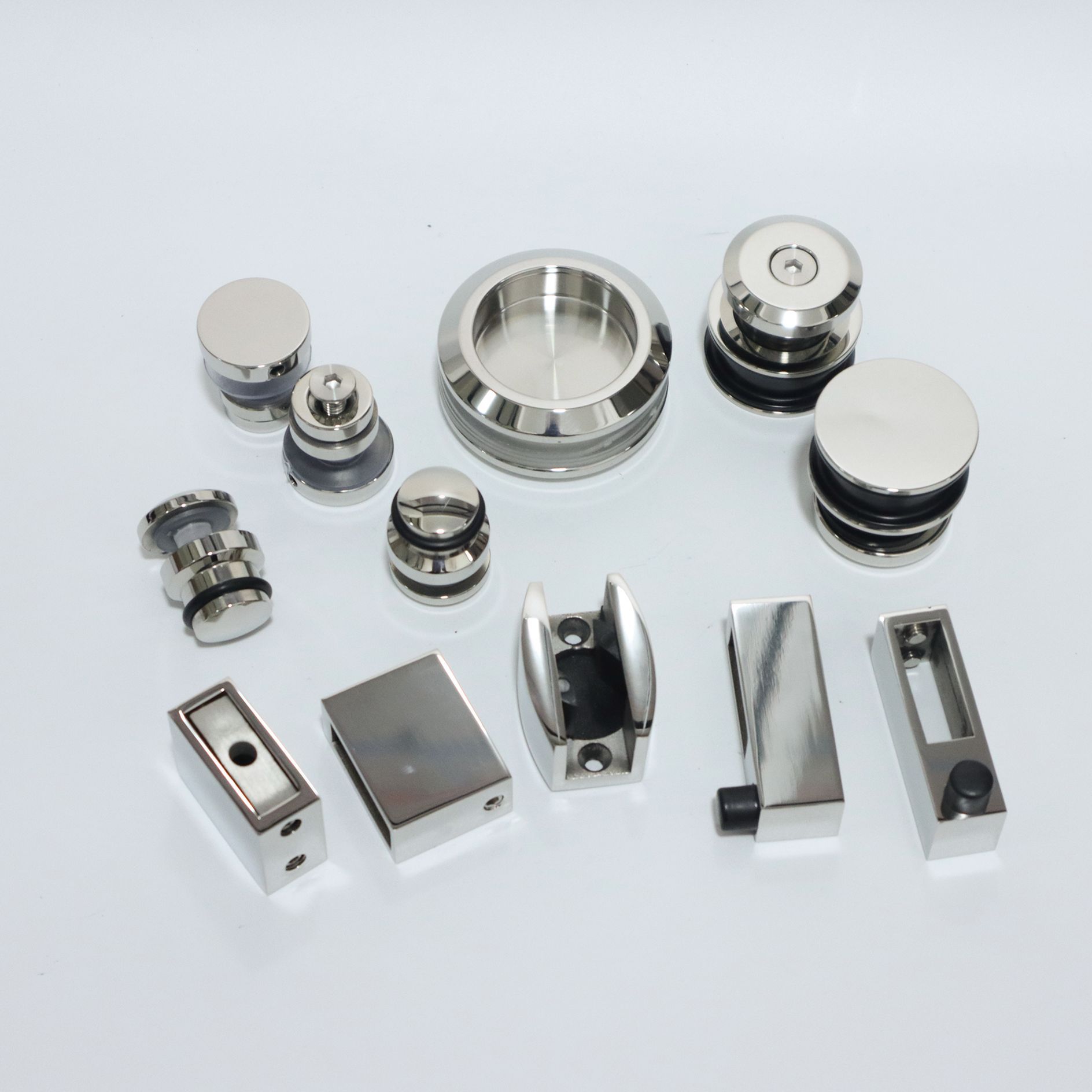 Factory direct supply of shower room glass sliding door hardware kits, stainless steel sliding door wheels, bathroom accessories Specification drawing