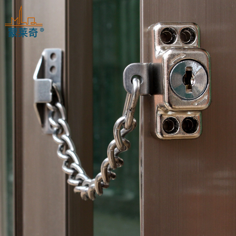Menglaiqi casement window anti-theft limit lock, window buckle, children's safety protection lock, aluminum alloy window and door accessories details Picture