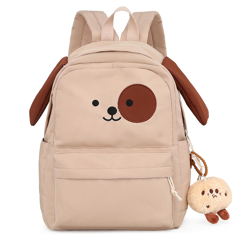 Lightweight puppy schoolbag for girls, cute. Large-capacity backpack for junior high school students and primary school students from grades three to six. Simple backpack Item Picture