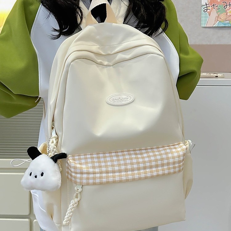 A cute and fresh schoolbag for girls and junior high school students, a lightweight Korean-style travel backpack, and a trendy backpack for high school and college students Specification drawing