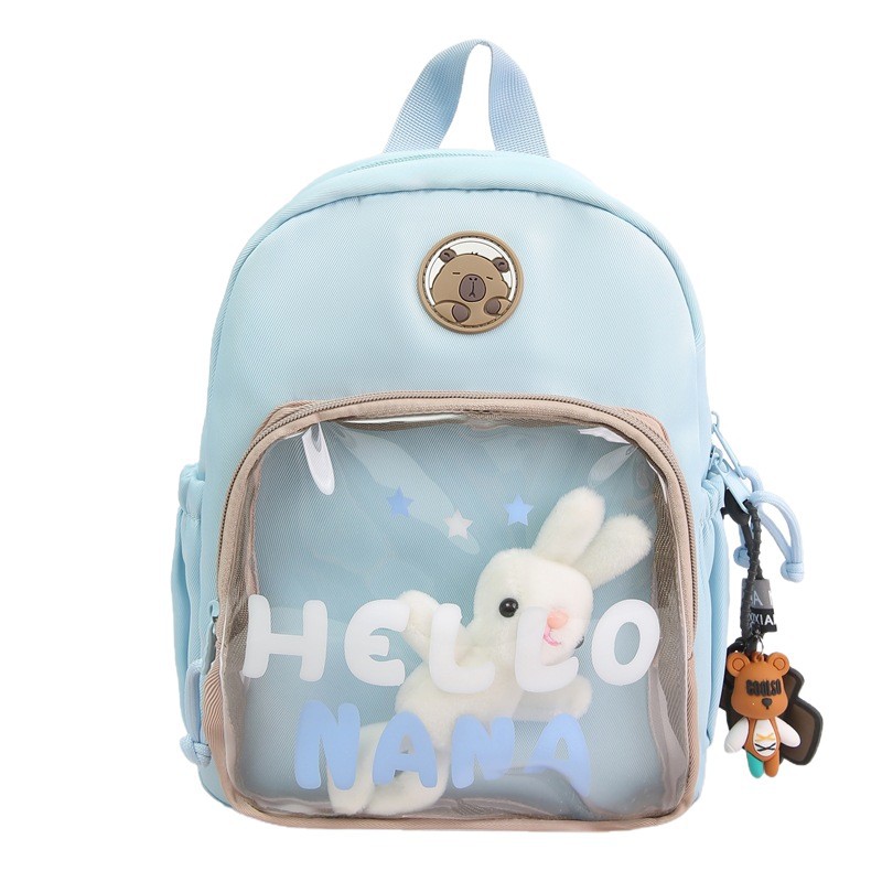 Backpack, Instagram smug girl transparent Japanese-style cute student mini schoolbag, pain travel single-shoulder backpack Item Picture