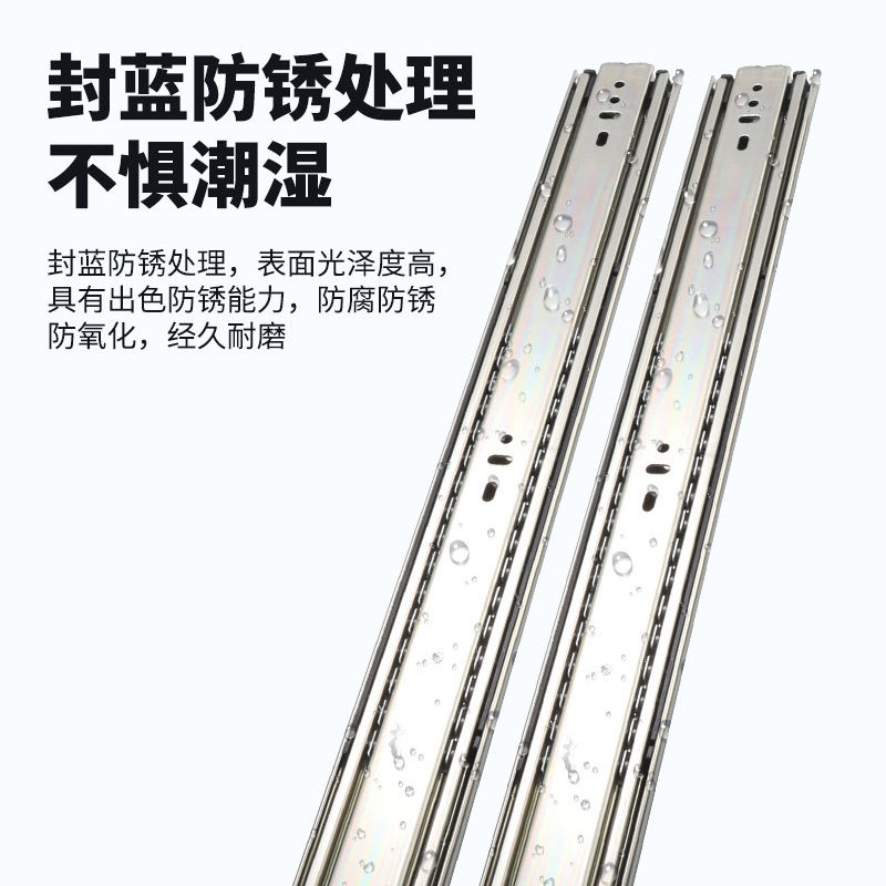 51-wide three-section industrial heavy-duty slide rail, thickened container load-bearing guide rail, cabinet slide rail, RV drawer slide rail track Application Scenario